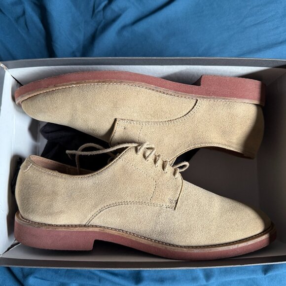 J. Crew Suede Bucks Dress Lace-up Oxford shoes size 10 - Picture 1 of 11
